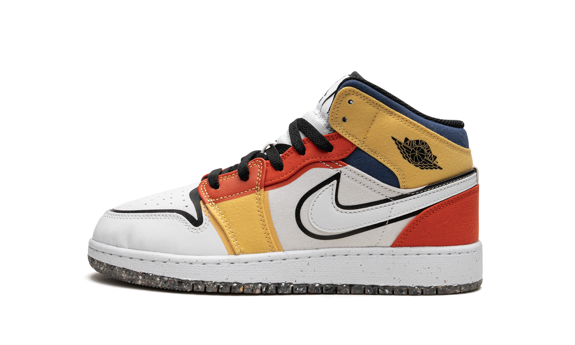 Jordan 1 Mid SE GS "Multi-Color Canvas"