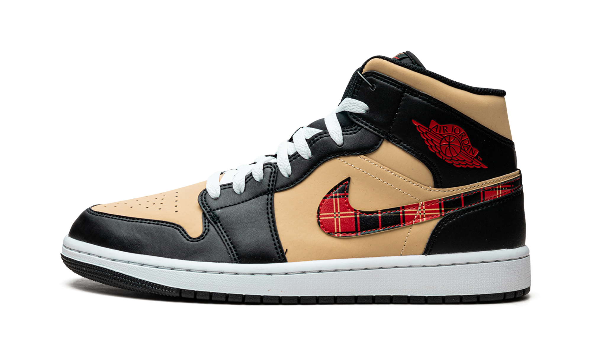 Jordan 1 Mid SE "Tartan Swoosh"