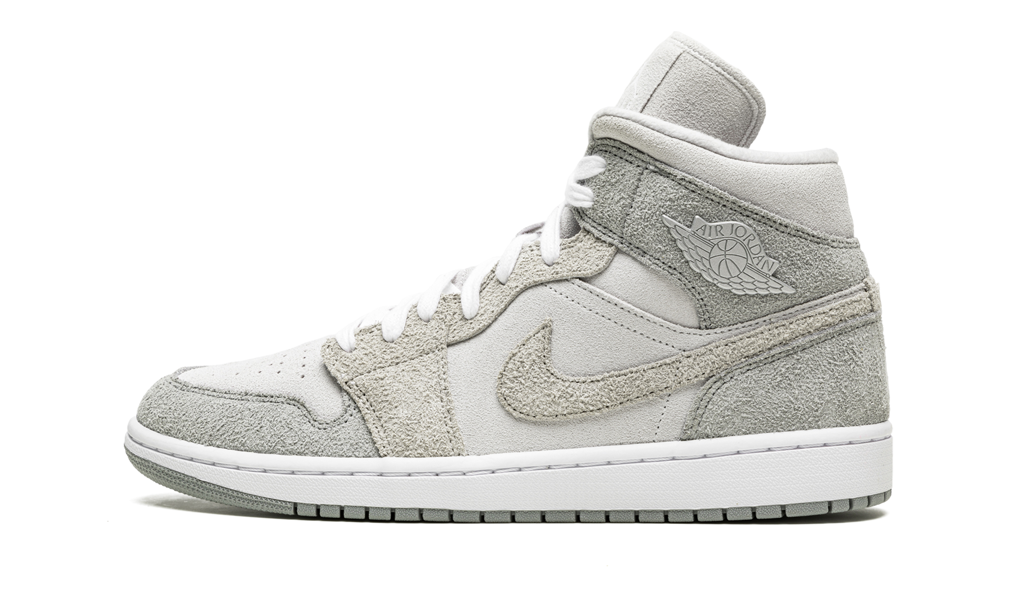 JORDAN 1 MID SE WMNS "Grey Fleece"