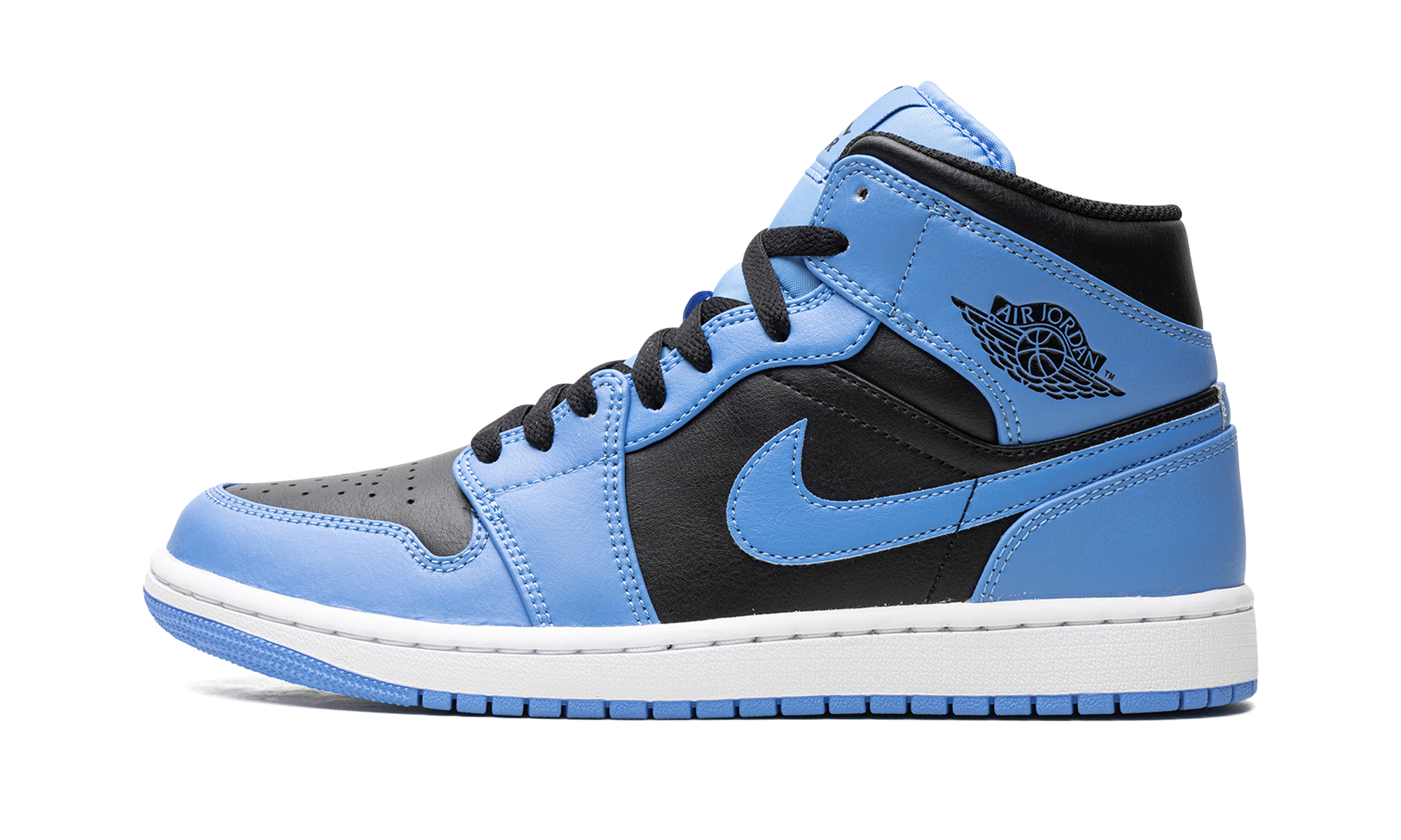 Jordan 1 Mid "University Blue Black"