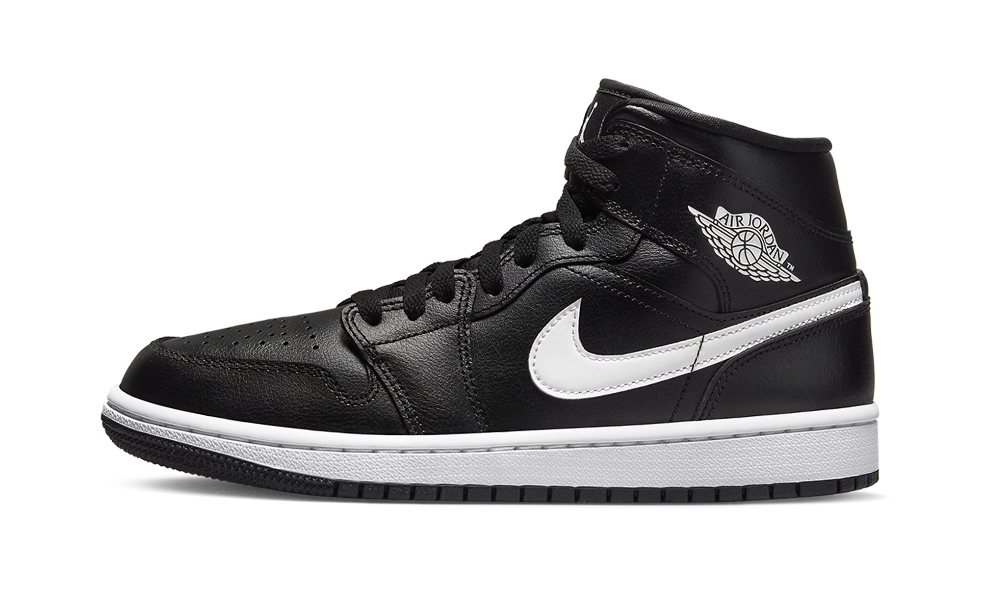JORDAN 1 MID WMNS "Black / White"
