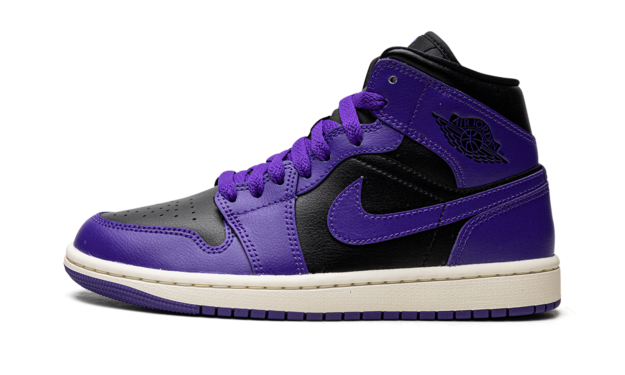 JORDAN 1 MID WMNS "Black/Purple"