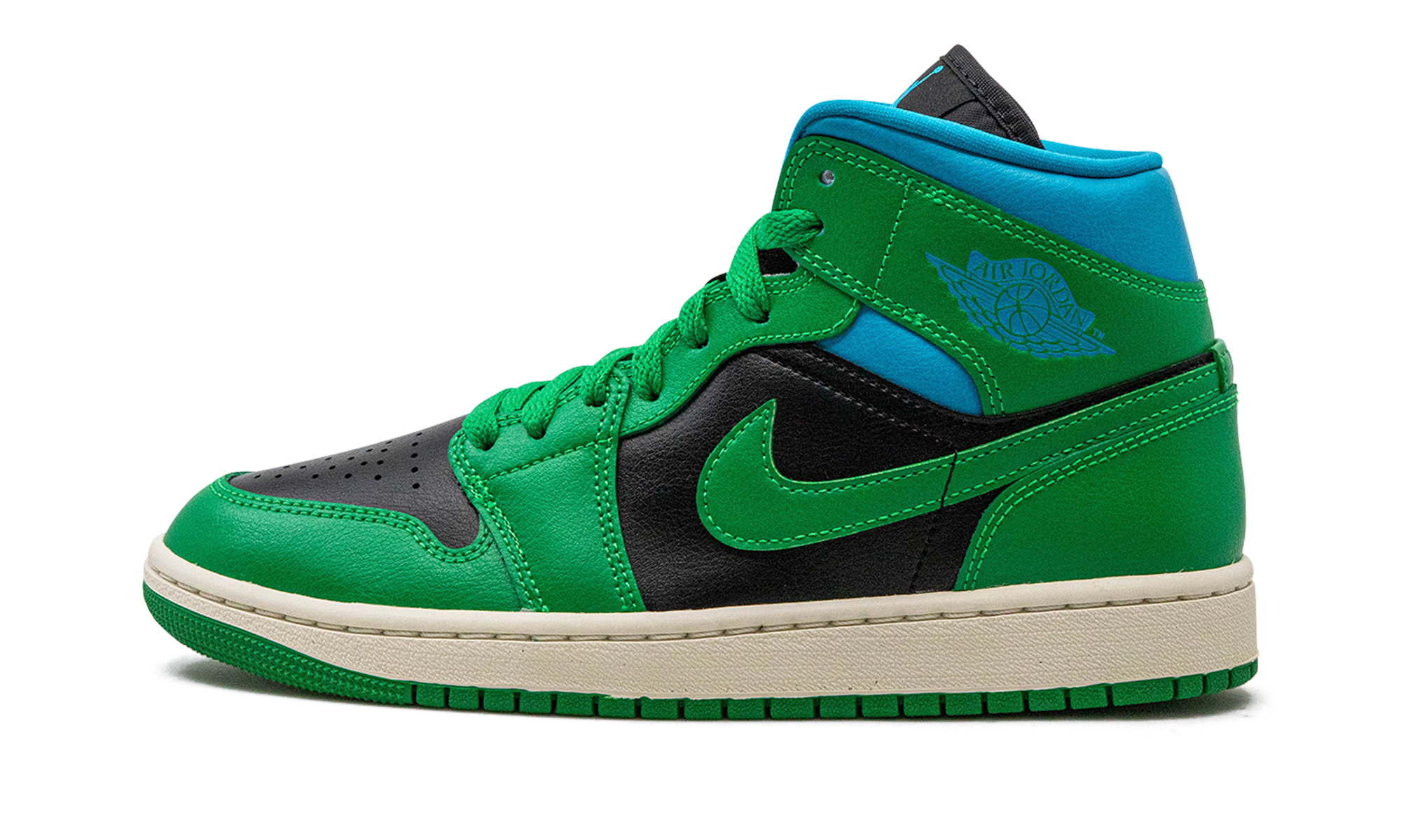 JORDAN 1 MID WMNS "Lucky Green Aquatone"