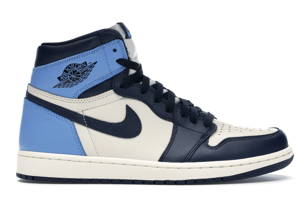 Jordan 1 Retro High Obsidian UNC 555088-140 Men's Size 7 - 12 US, Women's Size 5.5 - 10 US