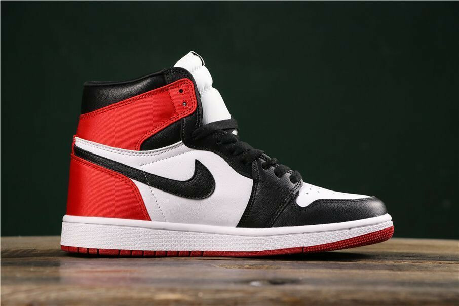 Jordan 1 Retro High Satin Black Toe CD0461-016 Women's Size 5.5 - 10 US