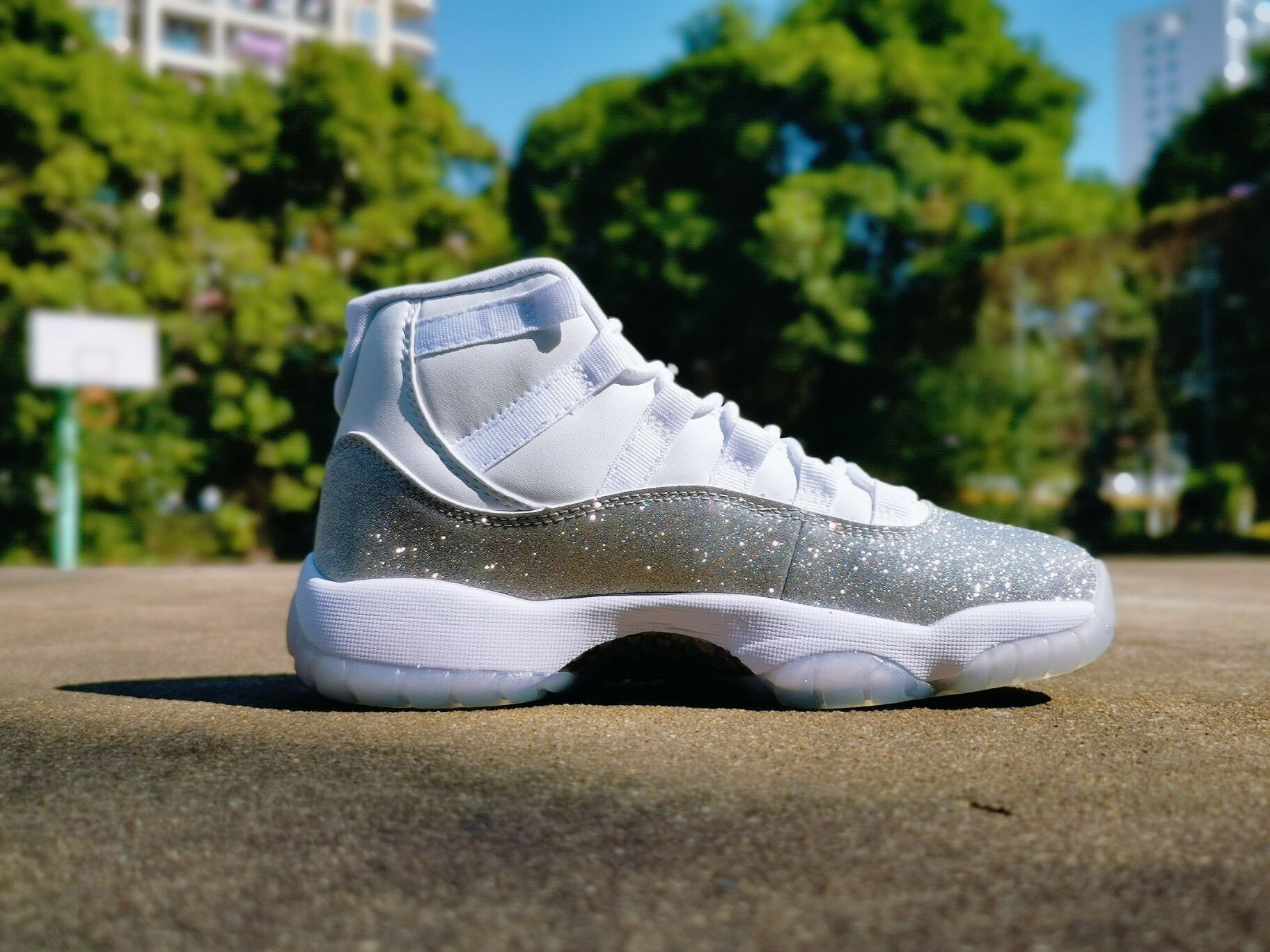 Jordan 11 Retro White Metallic Silver Women's Size 5.5 - 8.5 US