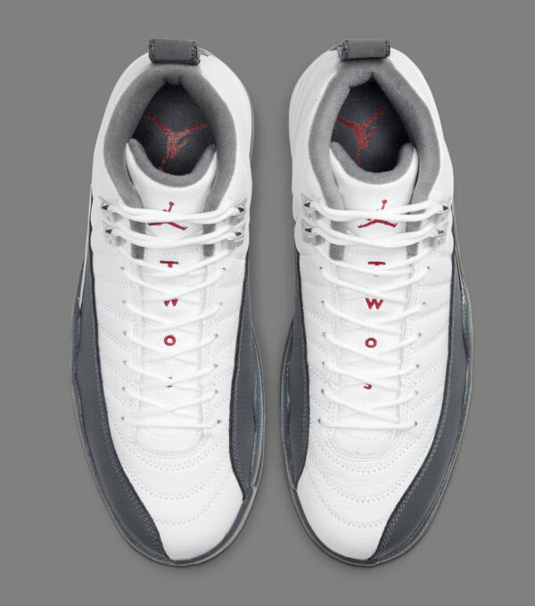 Jordan 12 Retro White Dark Grey - Image 3
