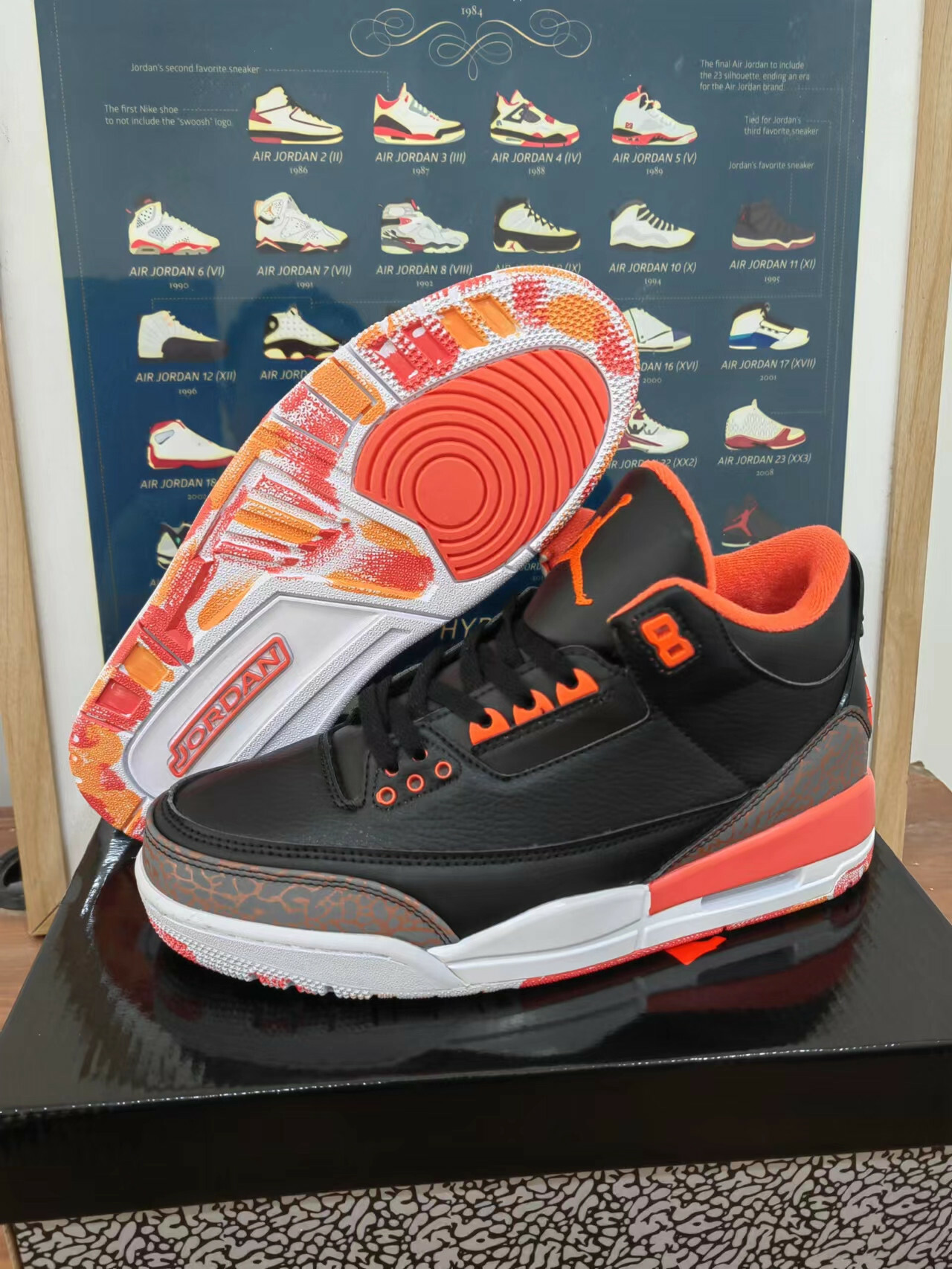 Jordan 3 Retro Kumquat Men's Size 7 - 12 US