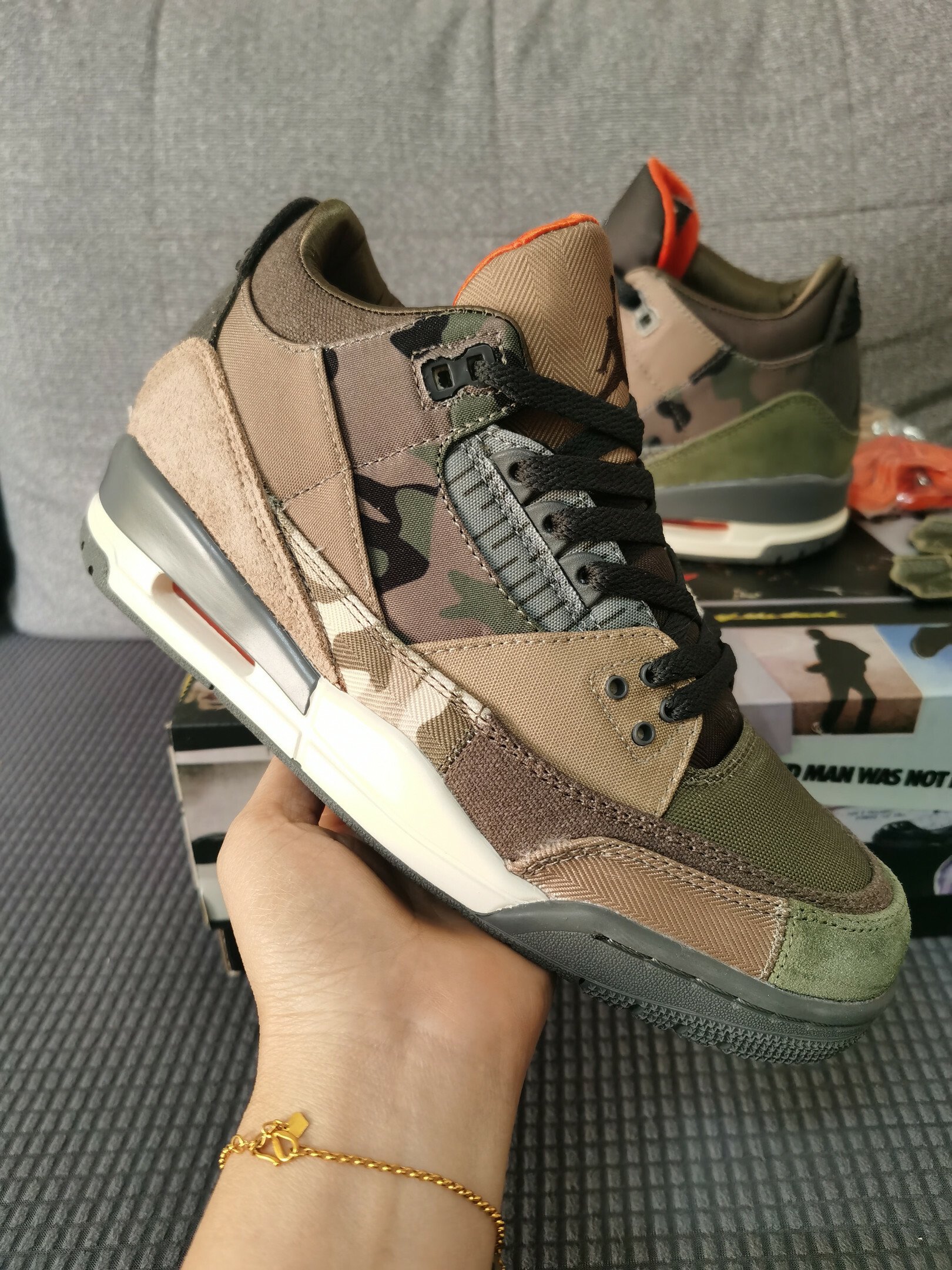 Jordan 3 Retro Patchwork Camo Men's Size 7 - 12 US, Women's Size 5.5 - 10 US