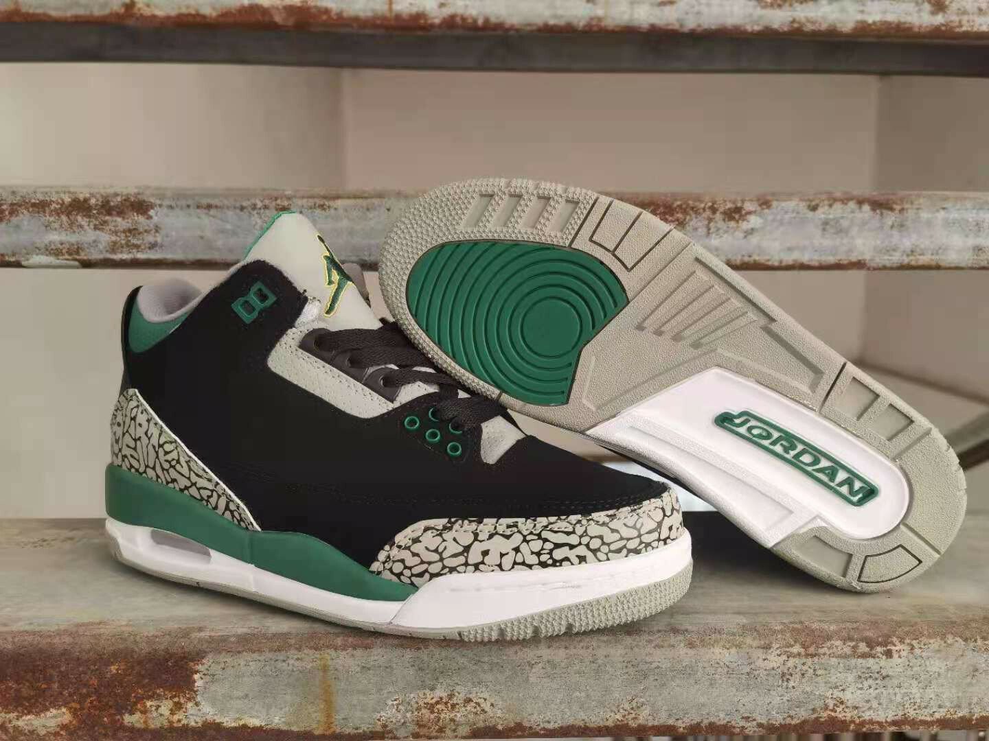 Jordan 3 Retro Pine Green Men's Size 7 - 12 US