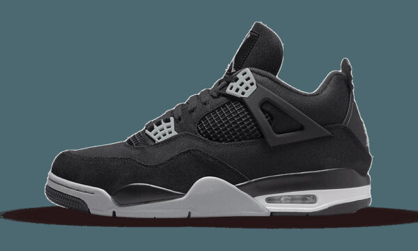 Jordan 4 Retro Black Canvas (GS) - Image 3