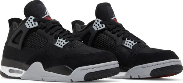 Jordan 4 Retro Black Canvas (GS) - Image 4