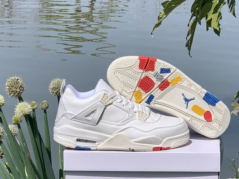 Jordan 4 Retro Blank Canvas DQ4909-100 Men's Size 7 - 12 US, Women's Size 5.5 - 8.5 US