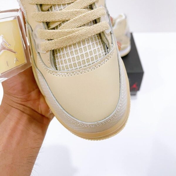 Jordan 4 Retro Off-White Sail (Women's) - Image 4