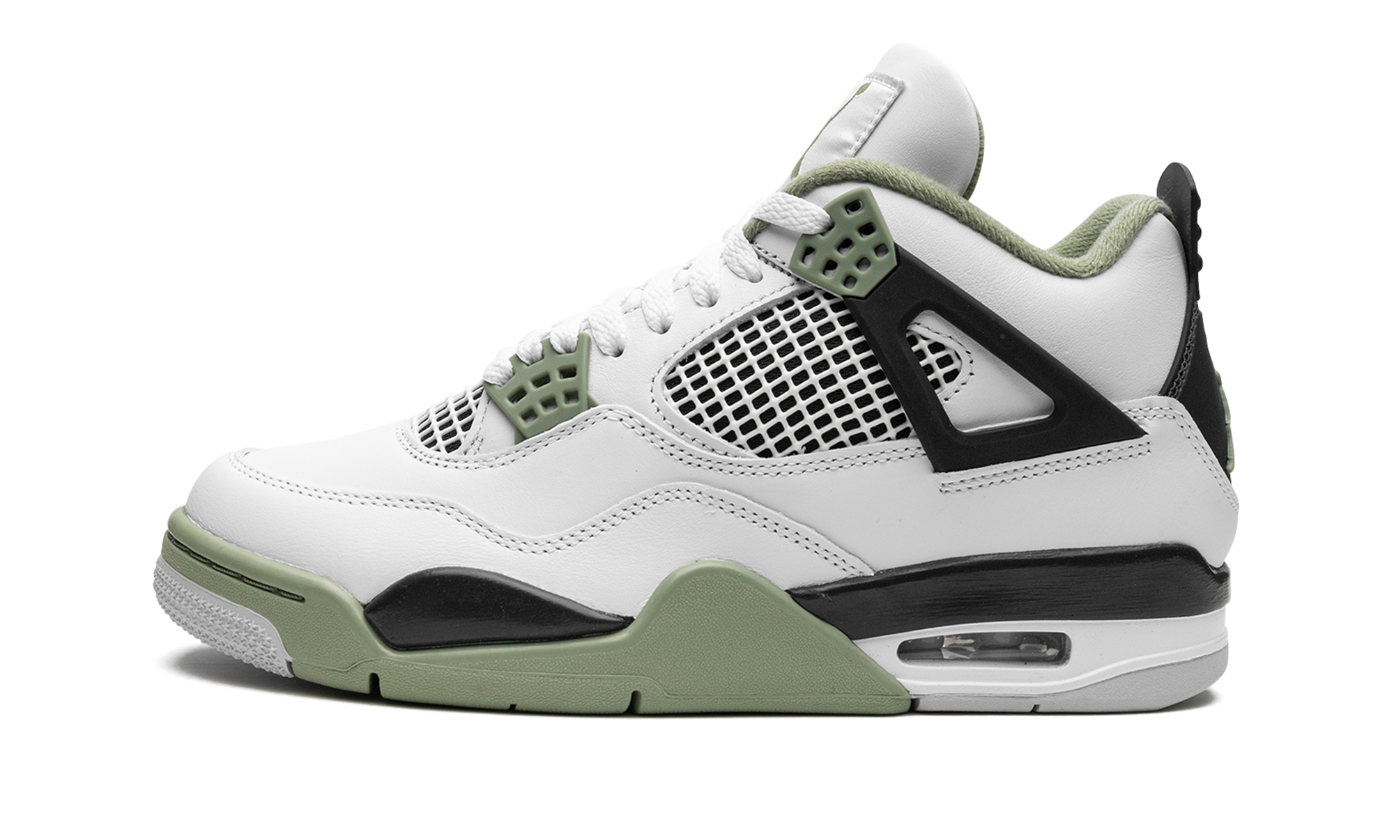 JORDAN 4 RETRO WMNS "Seafoam / Oil Green"