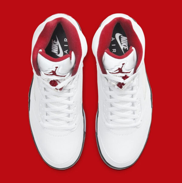 Jordan 5 Retro Fire Red Silver Tongue (2020) - Image 3