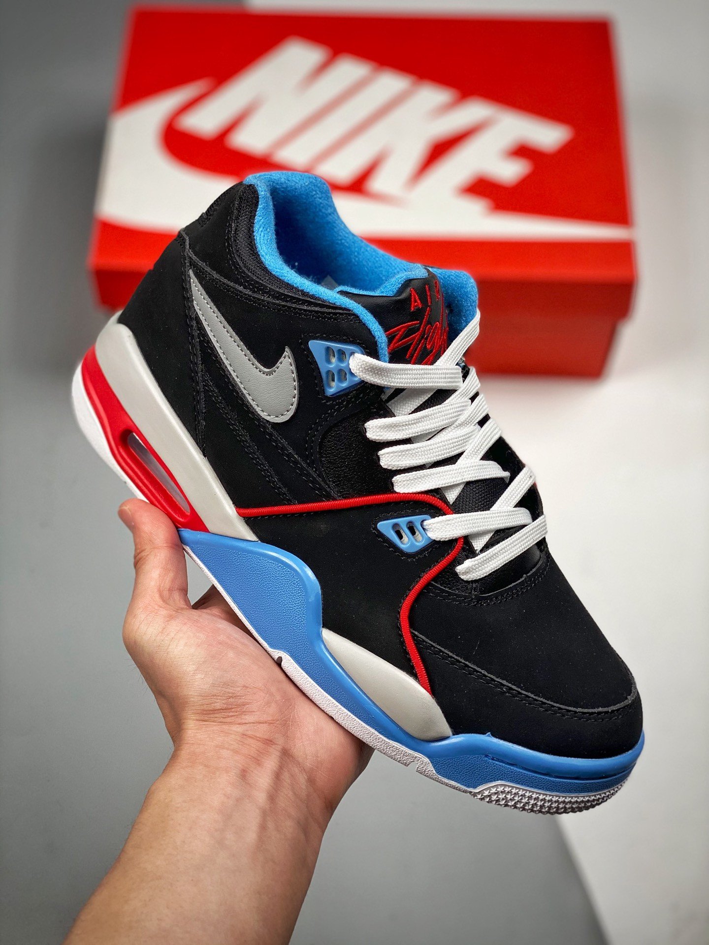Nike Air Flight 89 Chicago Black Red Blue DB5918-001