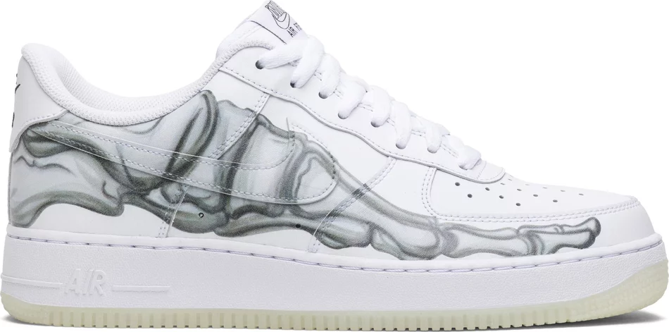 Nike Air Force 1 Low Skeleton Halloween (2018) Men's Size 7 - 12 US, Women's Size 5.5 - 10 US