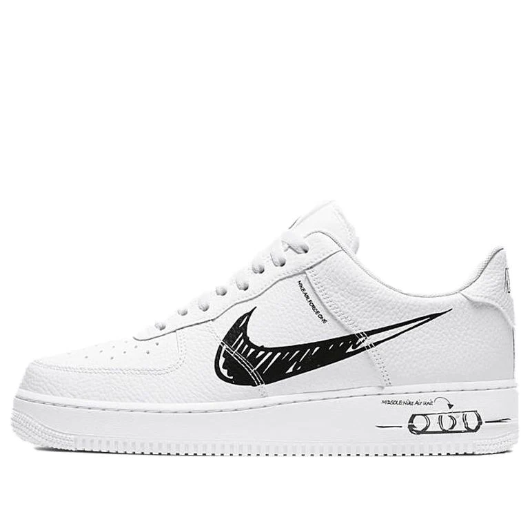 Nike Air Force 1 Low 'Sketch - Black' CW7581-101 Men's Size 7 - 12 US, Women's Size 5.5 - 10 US