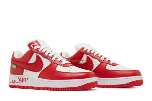 Nike Air Force 1 Low x Louis Vuitton By Virgil Abloh White Red - Image 6