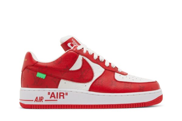 Nike Air Force 1 Low x Louis Vuitton By Virgil Abloh White Red - Image 2