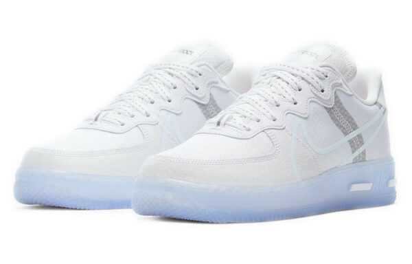 Nike Air Force 1 React White Ice Sole - Image 4