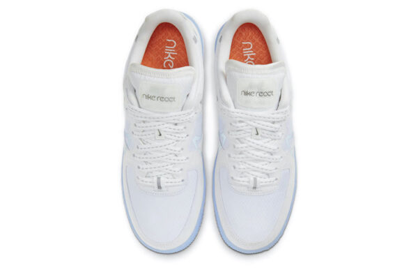 Nike Air Force 1 React White Ice Sole - Image 6