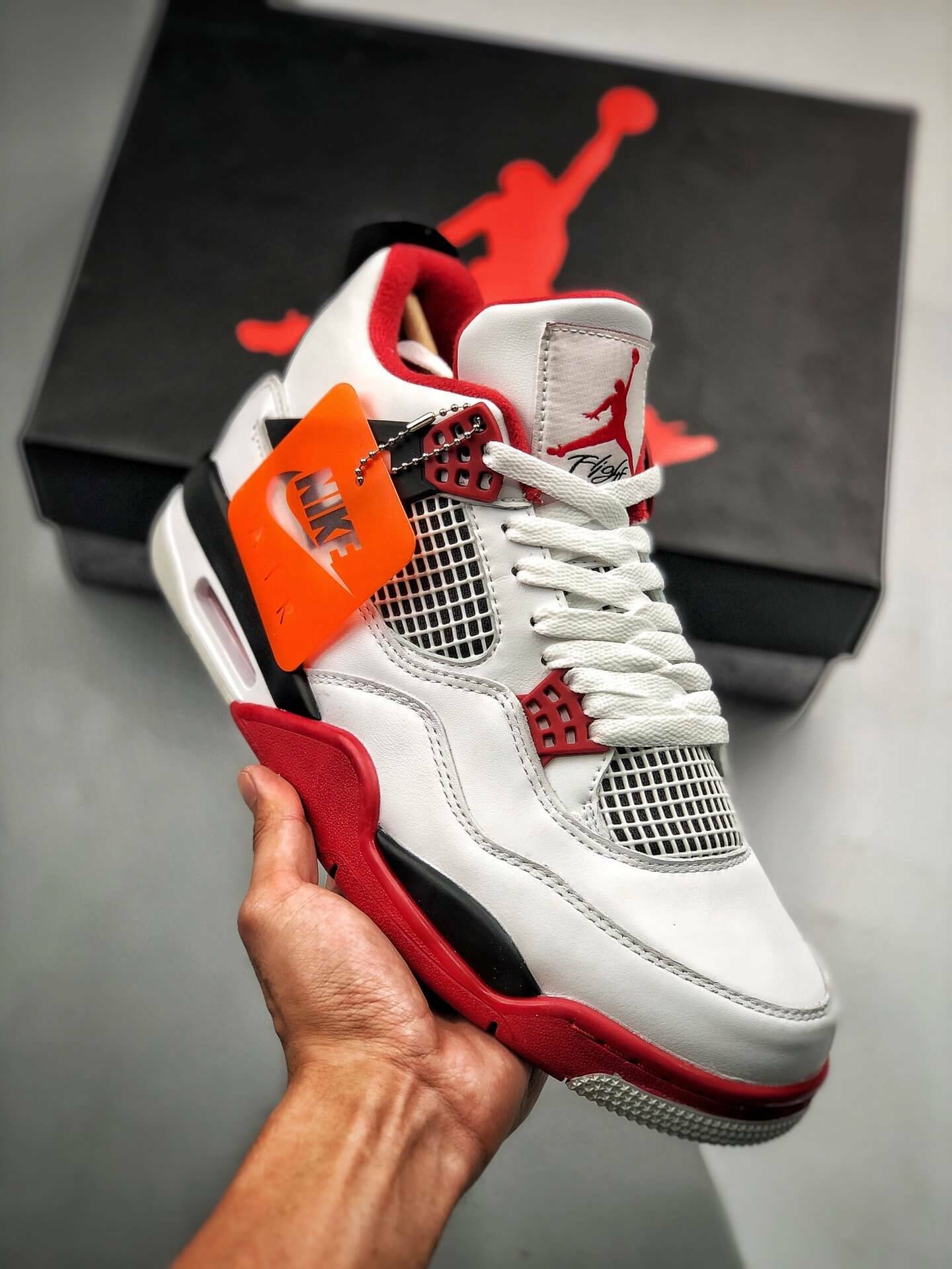 Nike Air Jordan 4 Fire Red 2020 Dc7770-160 Men Size 6.5 - 11 Us