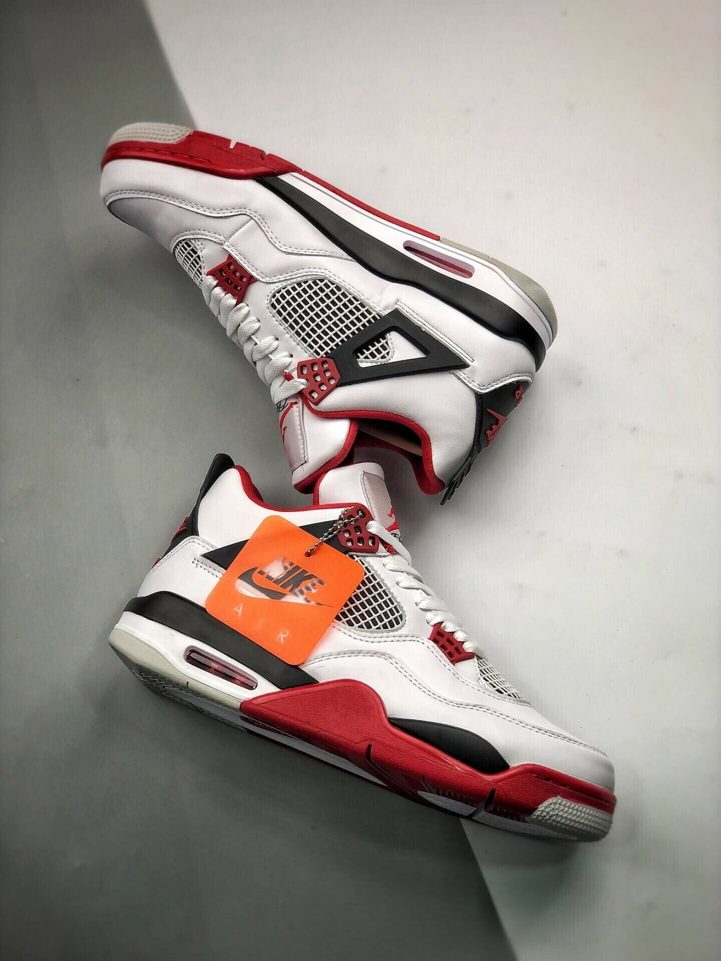 Nike Air Jordan 4 Fire Red 2020 Dc7770-160 Men Size 7  u2013 11 Us