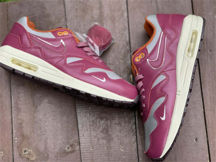 Nike Air Max 1 Patta Waves Rush Maroon (without Bracelet)