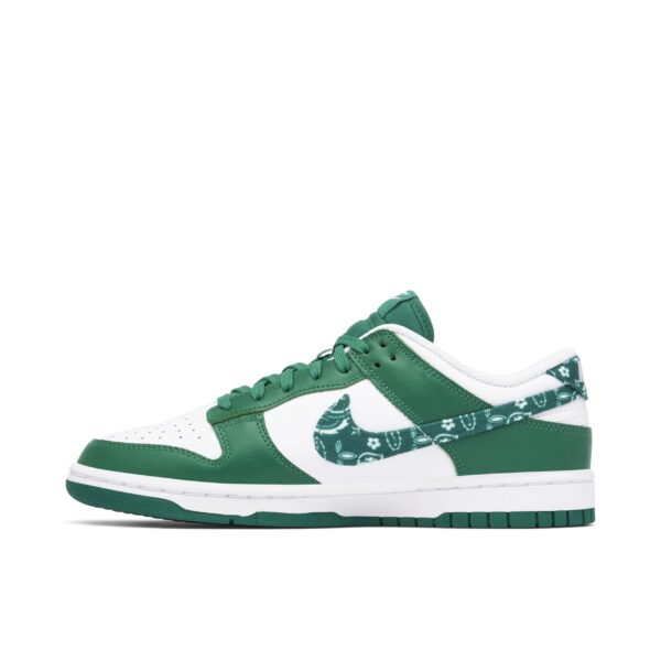 Nike Dunk Low Green Paisley Womens - Image 2