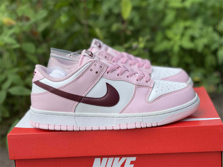 Nike Dunk Low Pink Foam Red White 