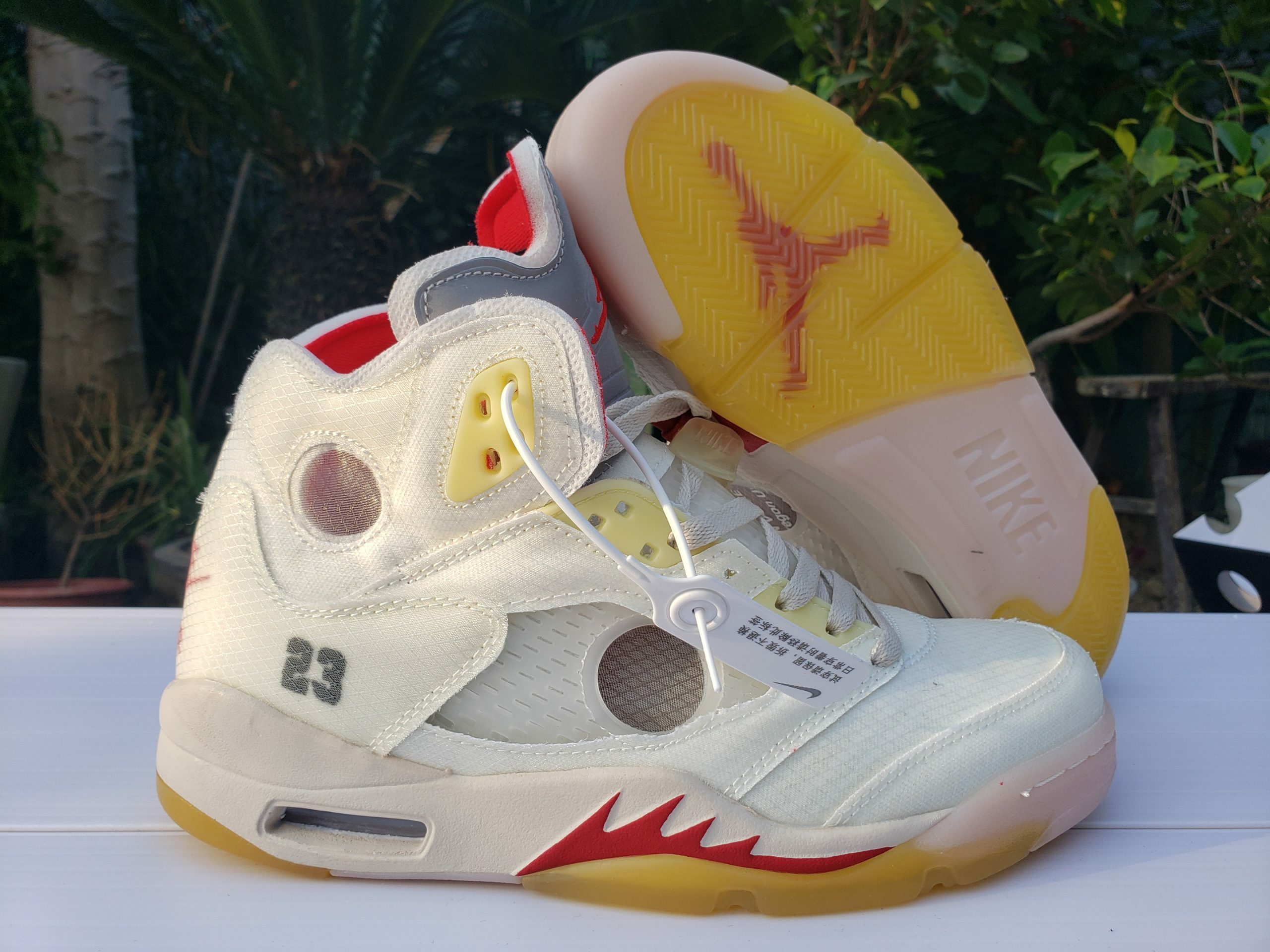 Nike Off-White x Air Jordan 5 SP 'Sail' DH8565-100 Men's Size 7 - 12 US