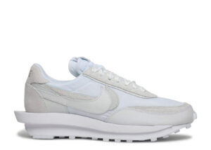 Nike sacai x LDWaffle 'White Nylon' Unfading Sneaker