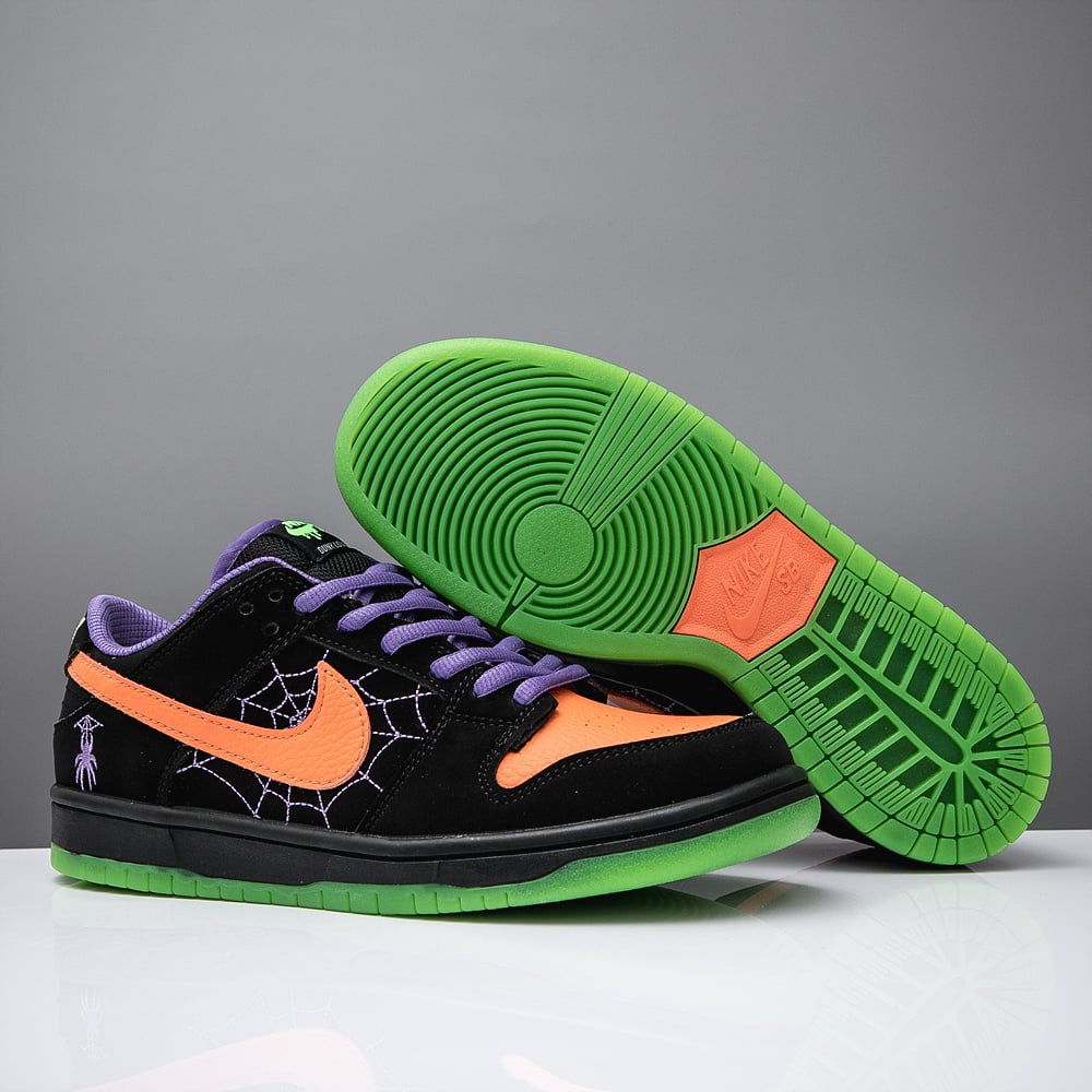 Nike Sb Dunk Low Night Of Mischief Halloween - Bq6817-006 Men's Size 7 - 12 Us