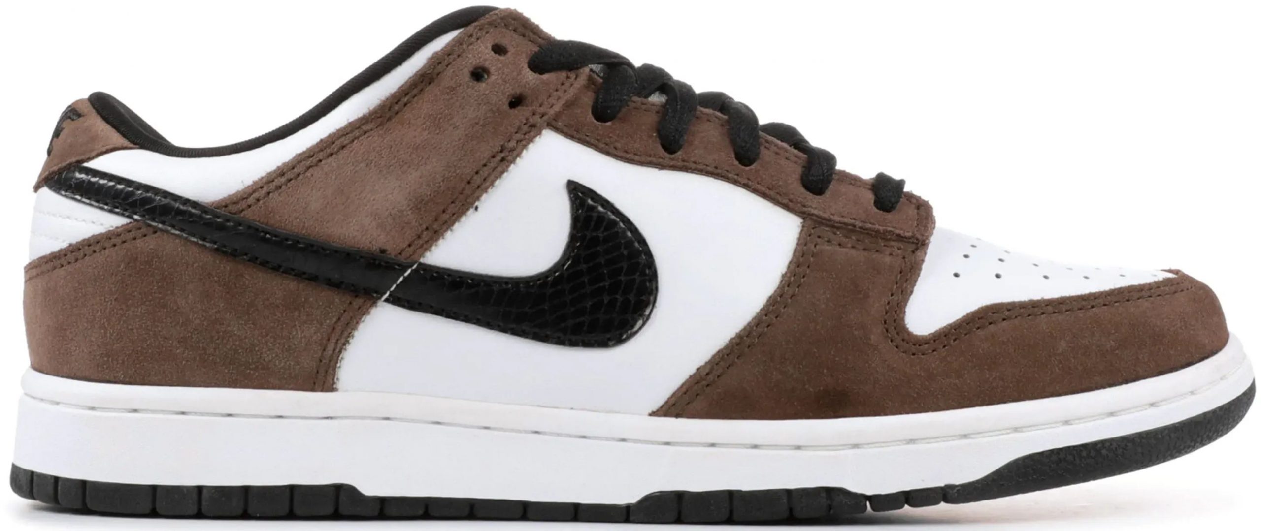 Nike SB Dunk Low White Black Trail End Brown Men Shoes