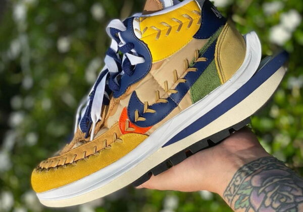 Nike Vaporwaffle x Jean Paul Gaultier x Sacai Sesame Blue Void - Image 4