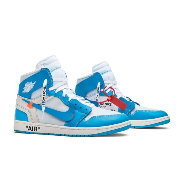 Off-White x Air Jordan 1 Retro High OG UNC AQ0818-148 - Image 8