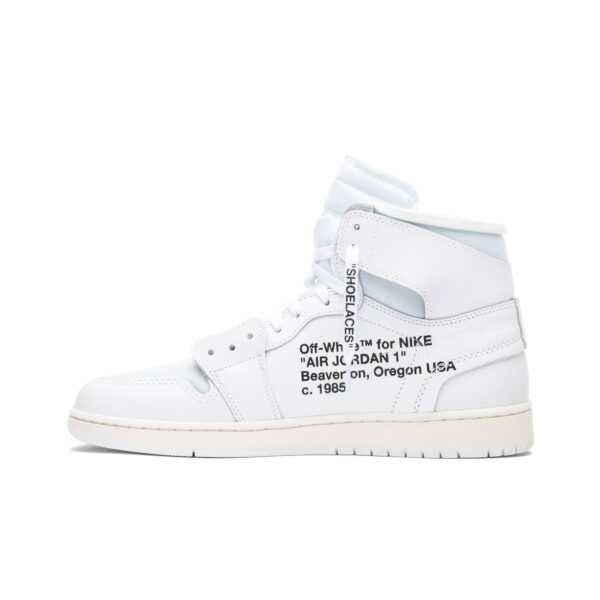 Off-White x Air Jordan 1 Retro High OG 'White' 2018 AQ0818-100 - Image 3