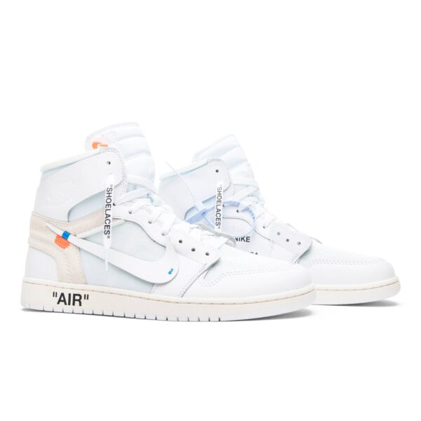 Off-White x Air Jordan 1 Retro High OG 'White' 2018 AQ0818-100 - Image 8