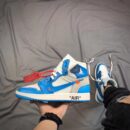 Off-White X  Air Jordan 1 Retro High University Blue