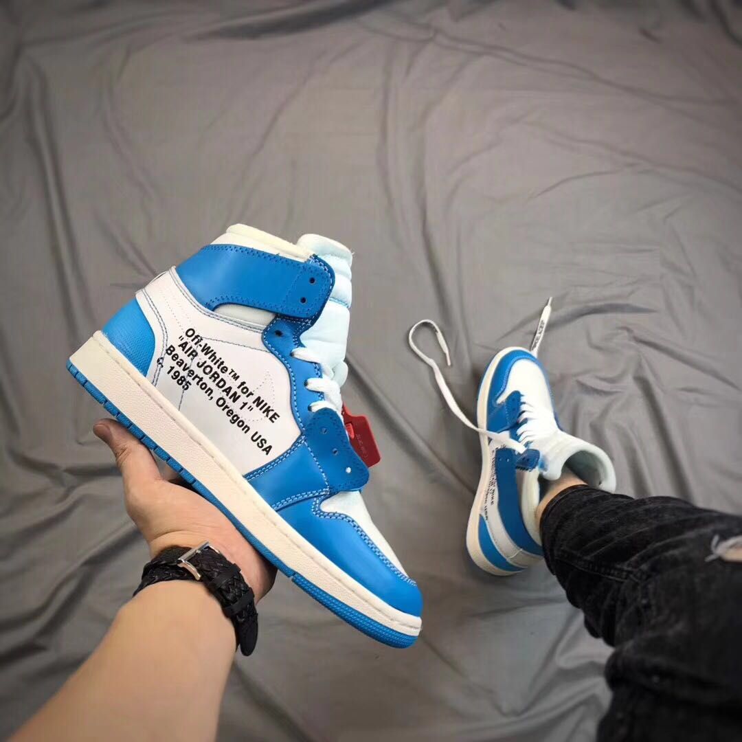Off-White X  Air Jordan 1 Retro High University Blue
