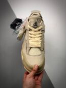 Off-White x Air Jordan 4 Sail/Muslin-White-Black CV9388-100