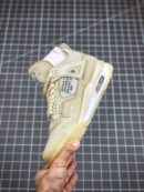 Off-White x Air Jordan 4 SP Sail/Muslin-White-Black