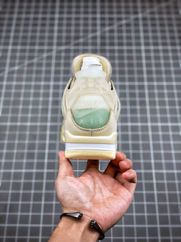 Off-White x Air Jordan 4 SP Sail/Muslin-White-Black - Image 7