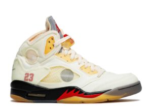 Off-White x Air Jordan 5 SP 'Sail' Revered Footwear