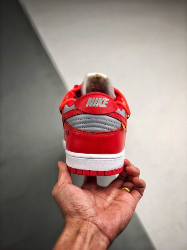 Off-white X Dunk Low University Red Ct0856-600 Men’s Size 6.5 – 11 Us - Image 4