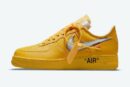 Off-White x Nike Air Force 1 Low University Gold Metallic Silver DD1876-700 Men's Size 7 - 12 US, Women's Size 5.5 - 8.5 US