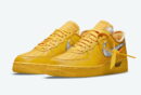 Off-White x Nike Air Force 1 Low University Gold Metallic Silver DD1876-700 Men's Size 7 - 12 US, Women's Size 5.5 - 8.5 US