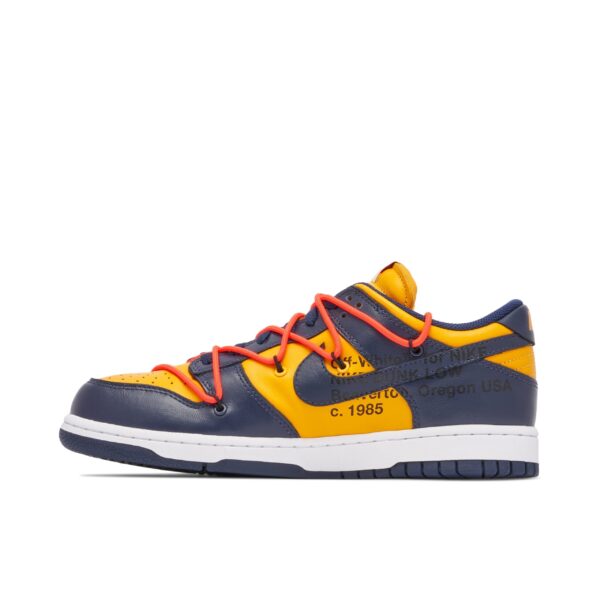 Off-White x Nike SB Dunk Low University Gold - Image 2
